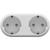 Set: 2 x TESLA double socket TSL-SPL-2PLGD