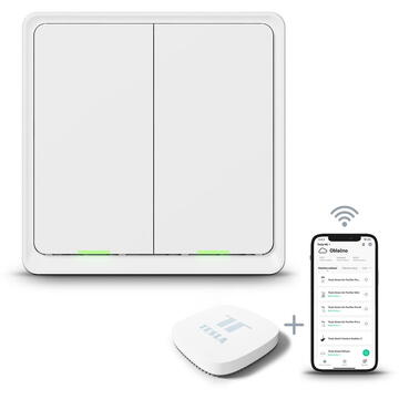 Double switch TESLA TSL-SWI-ZIGBEE2 Smart Switch Dual ZigBee