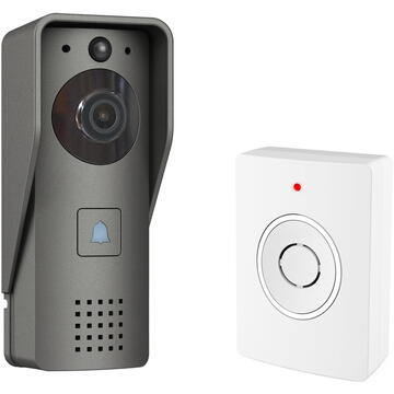 Pachet Interfon video inteligent PNI House 910 WiFi HD, P2P, iesire yala + cadou Sticky Pad Blue