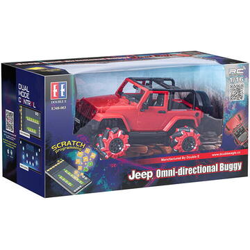 Samochód zdalnie sterowany RC na pilota 1:16 Double Eagle (czerwony) Jeep (drift) E348-003