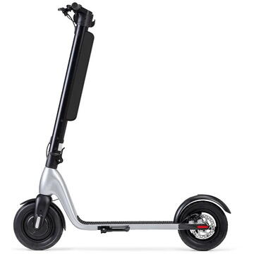 JIVR Trotineta electrica Plus JSP-120-0, 350W, 25km/h, 120Kg, Negru/Argintiu