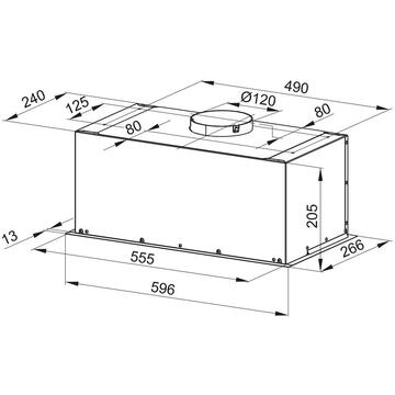 Hota Recessed hood MPM-60-OW-01N