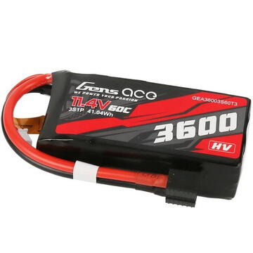 Akumulator Lipo Gens ace 3600mAh 11.4V 3S1P 60C HiVolt z wtyczką XT60/T-plug