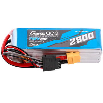 Gens ace G-Tech Soaring 2800mAh 14.8V 60C 4S1P LiPo  XT60