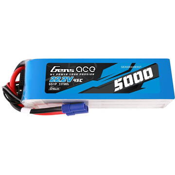 Akumulator LiPo Gens ace G-Tech 5000mAh 22.2V 45C 6S1P  z wtyczką EC5