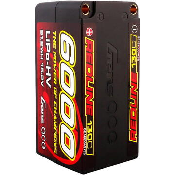 Gens ace Redline Series 6000mAh 15.2V 130C 4S2P HardCase 69# HV LiPo Battery