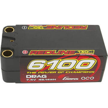 Gens ace Redline Series 6100mAh 7.4V 130C 2S2P HardCase 71# LiPo Battery