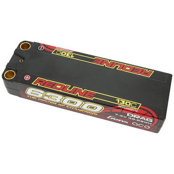 Gens ace Redline Series 6300mAh 7.4V 130C 2S2P HardCase 70# LiPo Battery