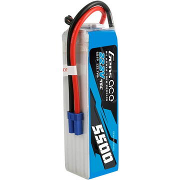 Gens ace 5500mAh Lipo 22.2V 45C 6S1P Model Helicopter Batteries