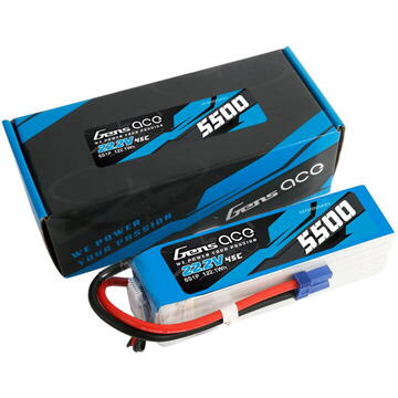 Gens ace 5500mAh Lipo 22.2V 45C 6S1P Model Helicopter Batteries