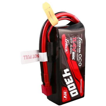 Gens ace G-Tech 4300mAh 3S1P 11.4V 60C Lipo Battery with T-plug