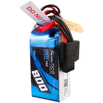 Gens ace G-Tech 800mAh 11.1V 45C 3S1P LIPO BATTERY PACK JST