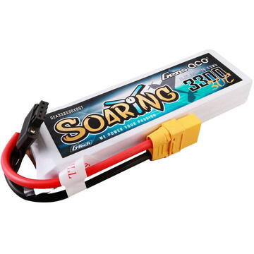 Gens ace G-Tech Soaring 3300mAh 11.1V 30C 3S1P Lipo Battery Pack with XT90 plug