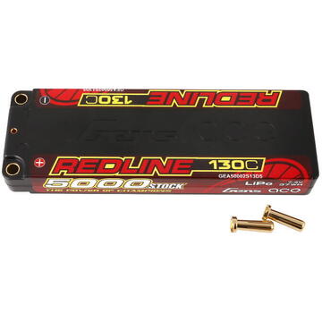 Gens ace Redline Series 5000mAh 7.4V 130C 2S1P HardCase 56# HV Lipo Battery