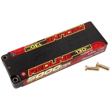 Gens ace Redline Series 5000mAh 7.4V 130C 2S1P HardCase 56# HV Lipo Battery