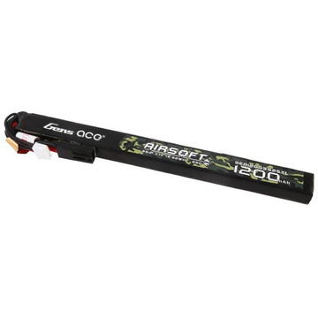 Gens ace 25C 1200mAh 3S1P 11.1V Airsoft Gun Lipo Battery with mini Tamiya Plug Long size