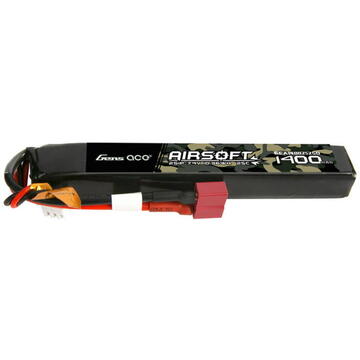 Gens ace 25C 1400mAh 2S1P 7.4V Airsoft Gun Lipo Battery with T Plug