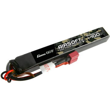 Gens ace 25C 1400mAh 2S1P 7.4V Airsoft Gun Lipo Battery with T Plug