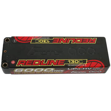 Gens ace Redline Series 6000mAh 7.6V 130C 2S2P HardCase 57# HV Lipo Battery