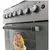 Pachet Studio Casa Aragaz Scala Graphite Grey 60 cm si hota clasica inox, 4 arzatoare gaz, Grill electric, Rotisor, Gratare fonta, Aprindere electrica, Clasa energetica A, Gri