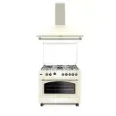 Pachet Tuscany 90 cm Studio Casa, Aragaz 90/60 cm si Hota Rustica 90 cm, Cuptor gaz, 4 arzatoare gaz + 1 ochi electric, Rotisor, Grill, Gratare fonta, Avena