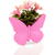 Decor plante artificiale - fluture - magnetic - 8 x 8 cm - 4 tipuri