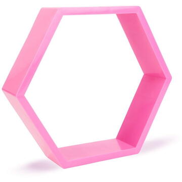 Raft de perete - hexagonal - 29 x 25 cm - 4 tipuri