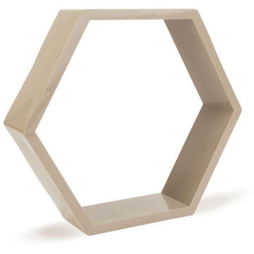 Raft de perete - hexagonal - 29 x 25 cm - 4 tipuri