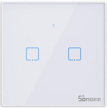 Smart Switch WiFi + RF 433 Sonoff T2 EU TX (2-channel) updated