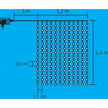 Somogyi Perdea de lumini cu LED-uri