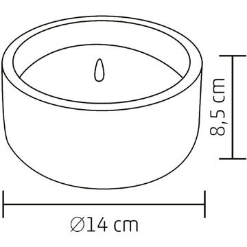 Somogyi Candela piatra cu LED, Ø14 x 8,5 cm