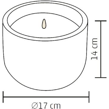 Somogyi Candela piatra LED, Ø17 x 14 cm