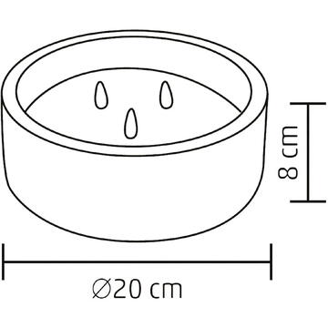 Somogyi Candela piatra LED, Ø20 x 8 cm