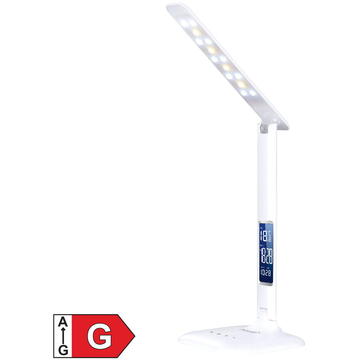 Somogyi Lampa de birou LED, cu ceas