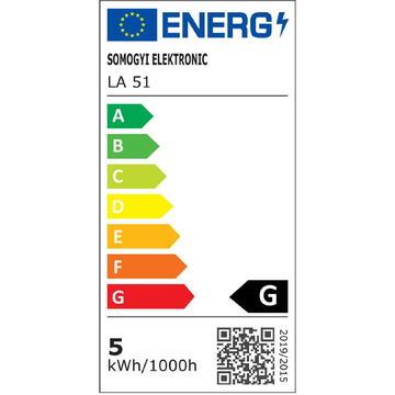 Somogyi Lampa de birou LED, cu ceas