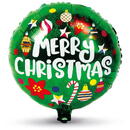 Familly Christmas Balon de Crăciun - folie de aluminiu - glob - 45 cm