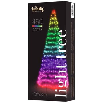 twinkly CHRISTMAS TREE ILLUMINATION 450 LED RGB+W BT WIFI 3M