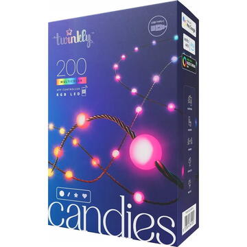 Twinkly Candies LED Christmas tree lights TWKP200RGB-G 6 m 200 lights