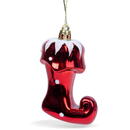 Ornament pentru brad - cizme lucioase - 8 x 6 x 4 cm