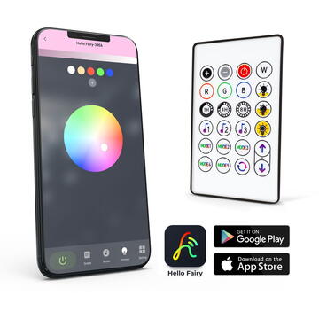 Lumină inteligentă - 100-240V - 66 LED RGB - 10 m - Bluetooth