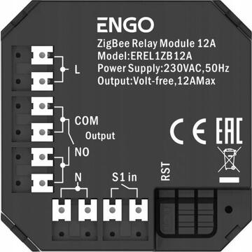 Engo Releu inteligent ZigBee EREL-12ZB , 1x12A, ieșire NO-COM