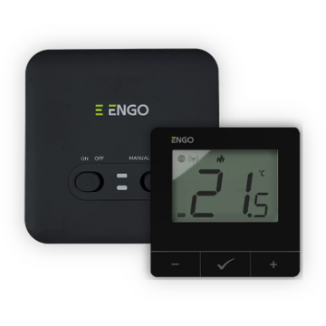 Engo Controler de temperatură pentru internet,  E20i-B, fără fir, Wi-Fi, negru, 230V 932312647