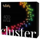 Twinkly Cluster Smart LED 400 RGB, 6m, Black/Green wire