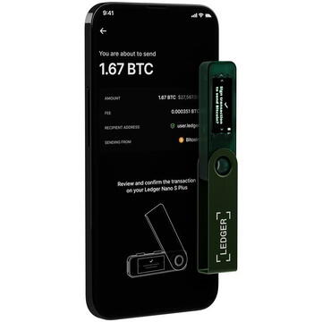 Ledger Nano S Plus Emerald Green Crypto Hardware Wallet