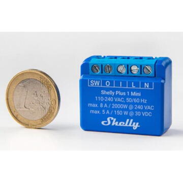 Shelly Plus 1 Mini Gen3 Economy Pack, Relay (Blue, Pack of 4)