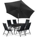 FIELDMANN Set Mobilier gradina  MELISA DARK  6 persoane, Negru